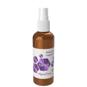 AquaNano-Argipuff, atomizor cu argint coloidal, tip spray sau nazal, 30ppm, 100ml