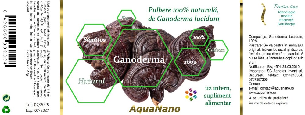 Ganoderma Lucidum, macinată - imagine 4