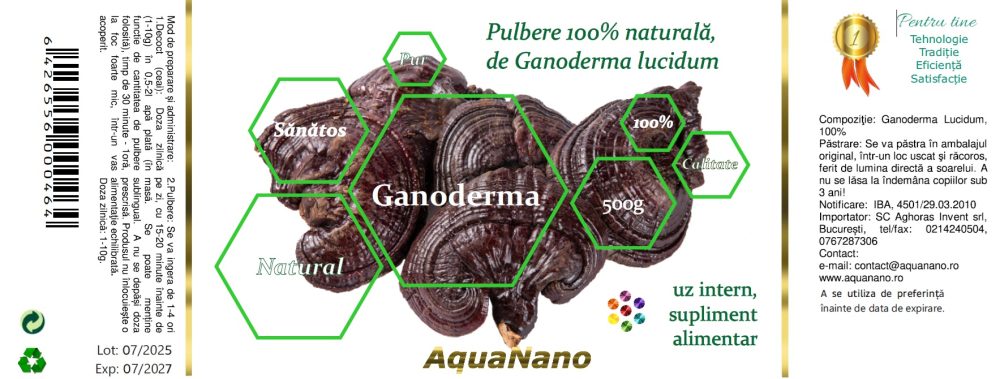 Ganoderma Lucidum, macinată - imagine 5