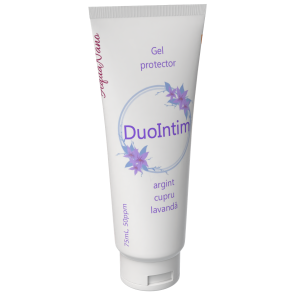 DuoIntim, gel protector cu argint și cupru, 70ppm, 75ml.