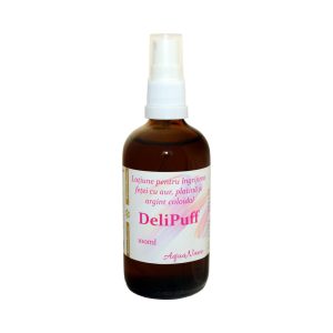 DeliPuff, spray aur, platină și argint coloidal, 100ml