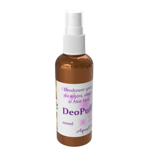 DeoPuff, Deodorant cu argint și alaun, 100ml