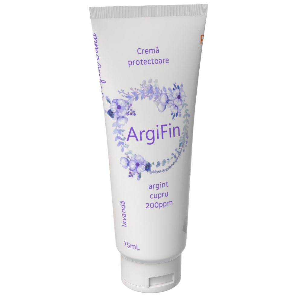 ArgiFin, cremă protectoare cu argint și cupru, 200ppm, 75ml