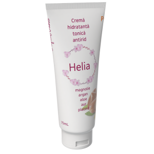 Helia, cremă tonică, hidratantă, cu extract de magnolie, Aloe Vera, aur și argint, 75ml