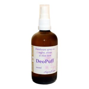 DeoPuff, Deodorant cu argint și alaun, 100ml
