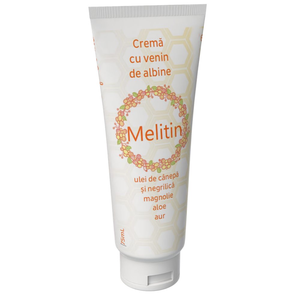 Melitin, cremă cu venin de albine, 75 ml.