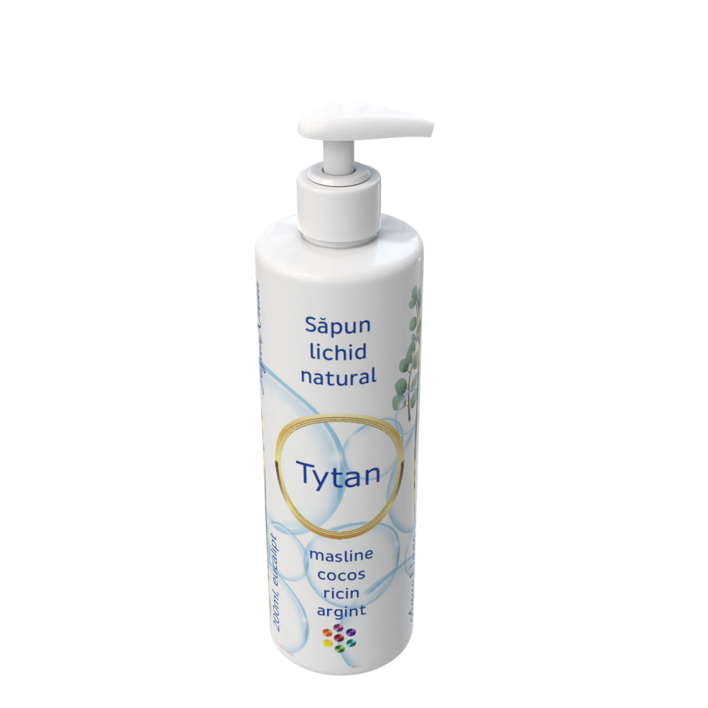 Tytan, săpun lichid natural cu argint, 200ml - imagine 3