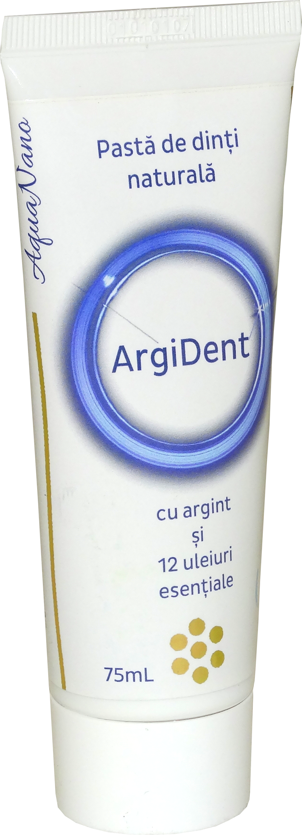 AquaNano - ArgiDent, pastă de dinți cu argint coloidal și uleiuri esențiale, 75ml - imagine 2