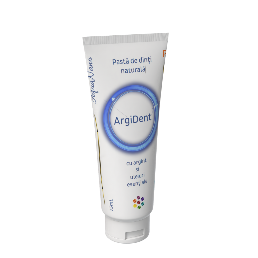 ArgiDent, pastă de dinți cu argint coloidal și uleiuri esențiale, 75ml