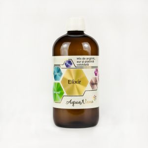 AquaNano Elixir, mix de aur, argint și platină coloidală, 10ppm