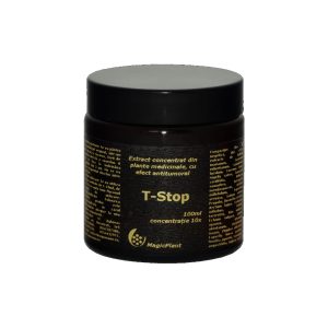 T-Stop, extract concentrat din plante medicinale, cu efect antitumoral, în ulei de cocos și negrilică 100ml