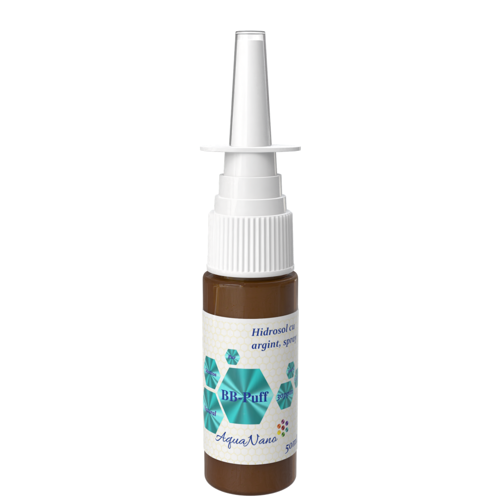 Hidrosol de argtint, BB-Puff, atomizor, 50ml