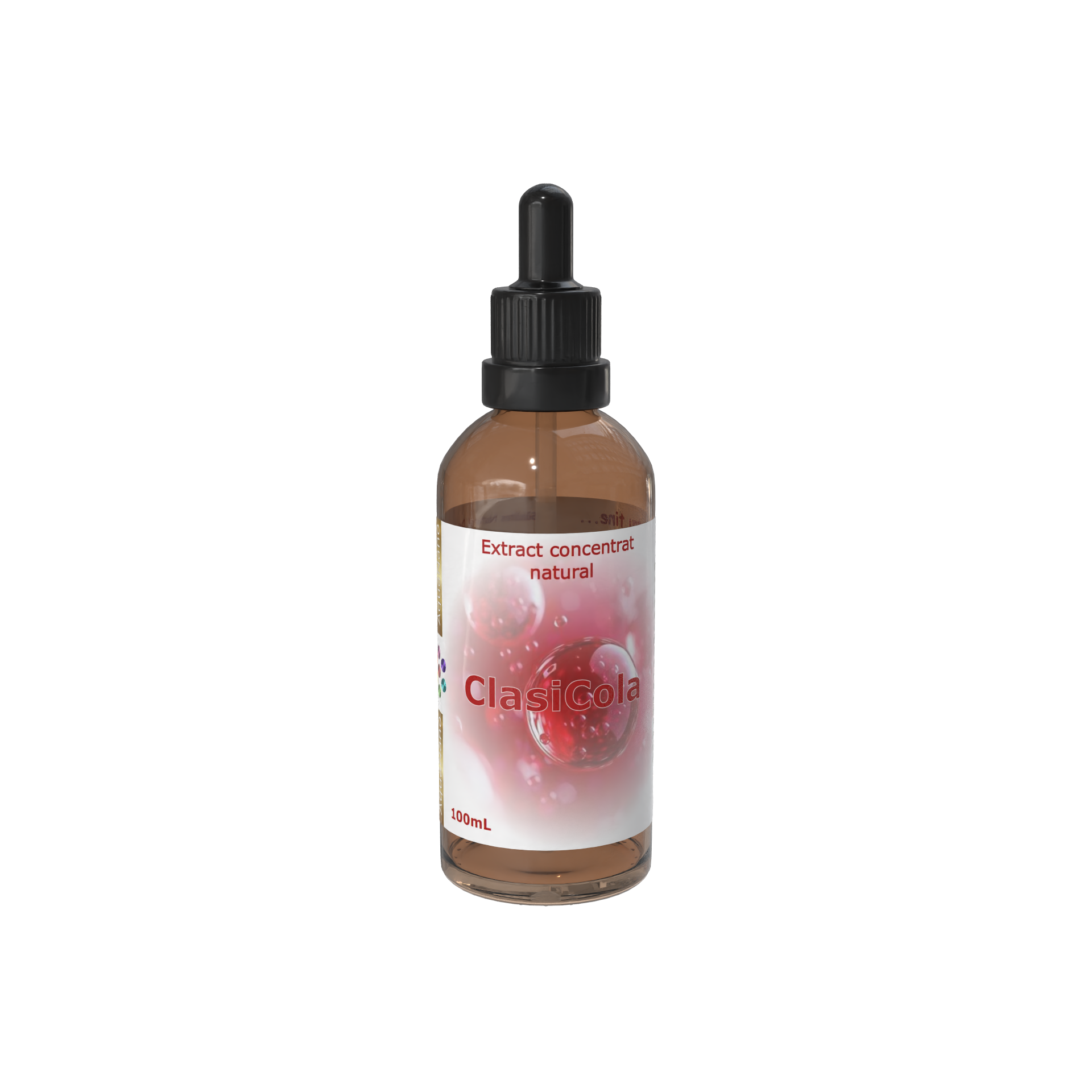 Extract concentrat de aromă de Cola, clasic, cu cofeină (ceai negru), 1:1, 100mL
