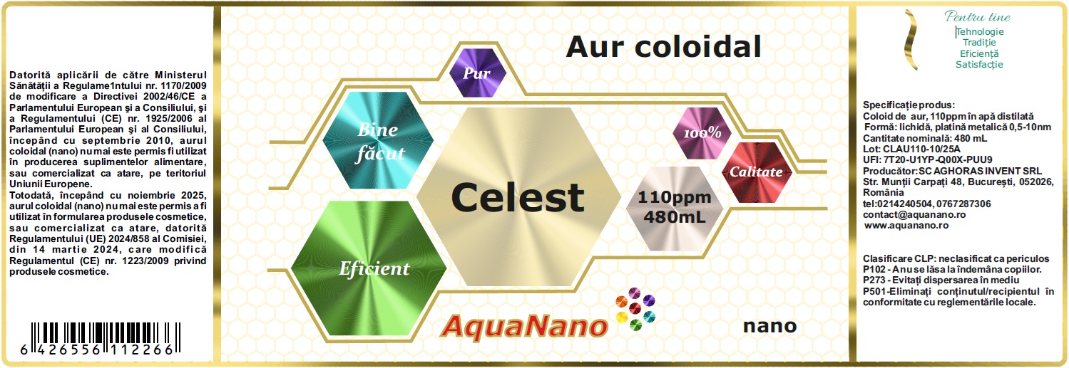AquaNano-Celest, aur coloidal 110ppm - imagine 2