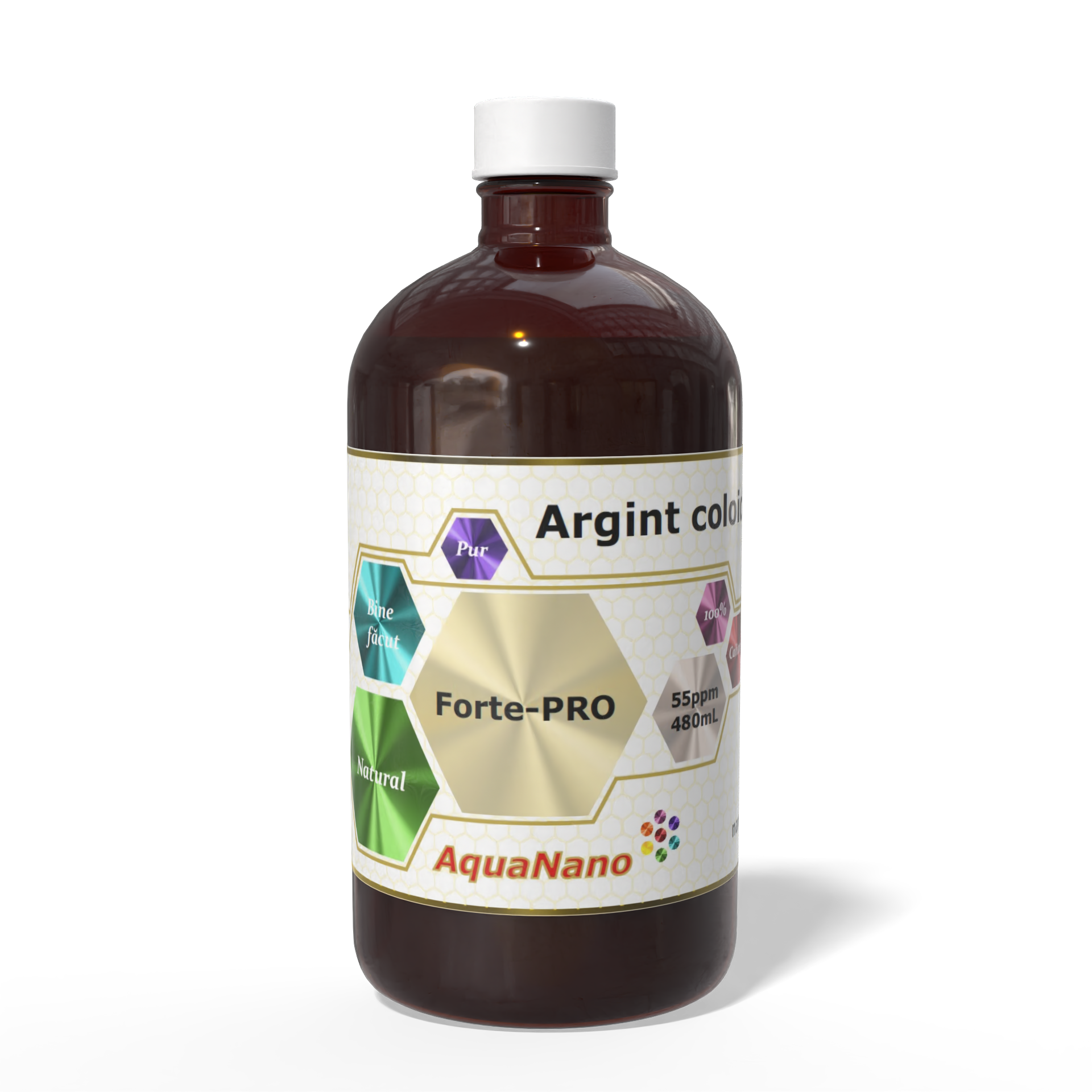 AquaNano Forte Pro, argint coloidal 55ppm