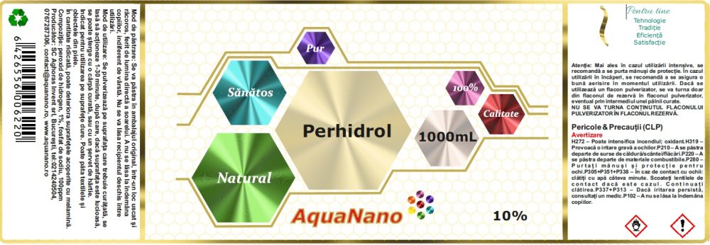Perhidrol 10%, flacon polietilenă - imagine 5