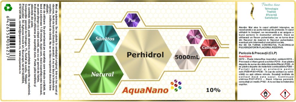 Perhidrol 10%, flacon polietilenă - imagine 4