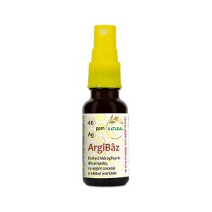 ArgiBâz, atomizor cu argint coloidal, propolis și uleiuri esențiale, tip spray sau nazal, 20ml