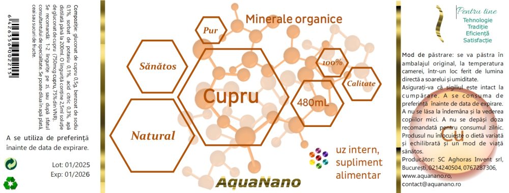 Cupru organic, lichid - imagine 4