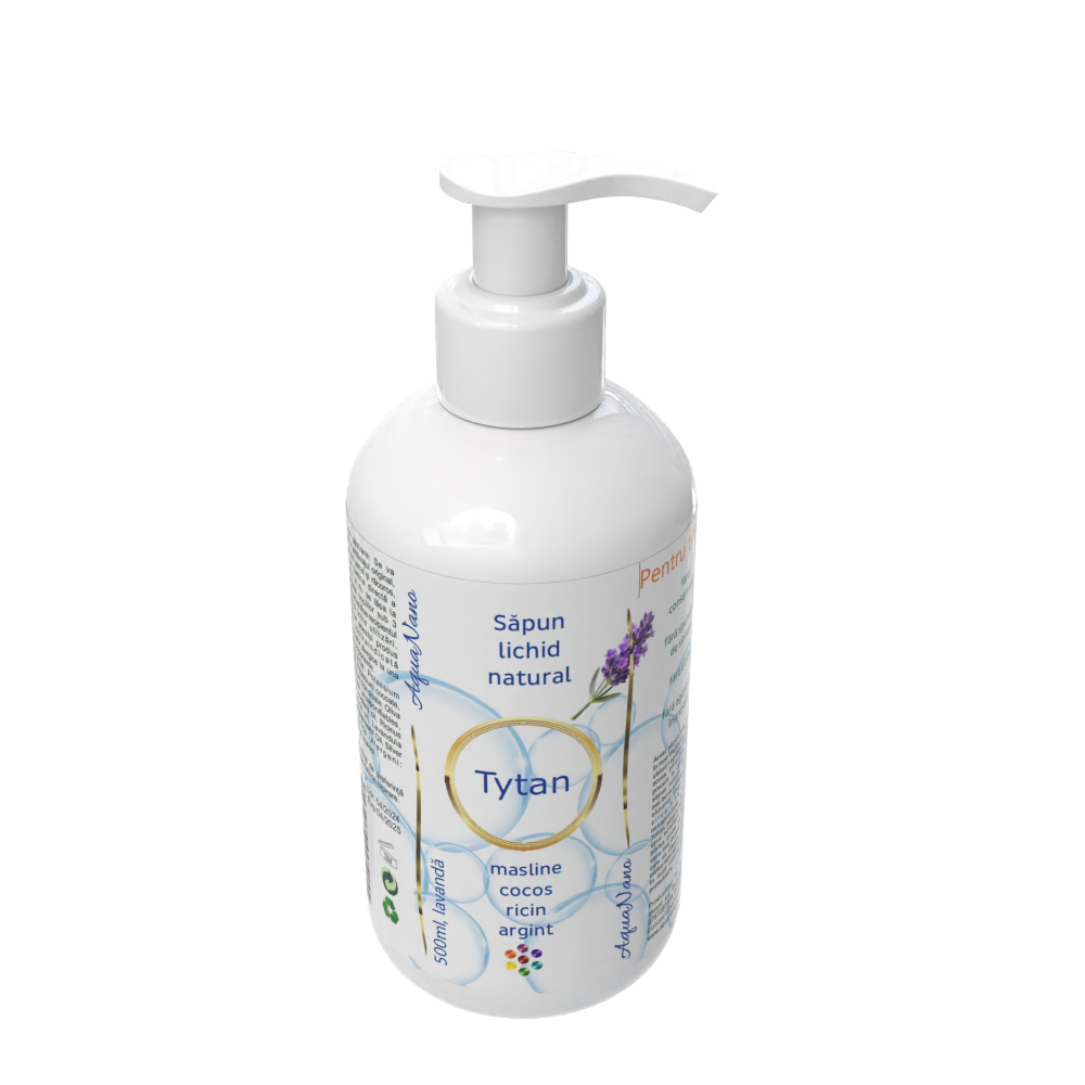 Titan, săpun lichid natural cu argint, 500ml - imagine 5