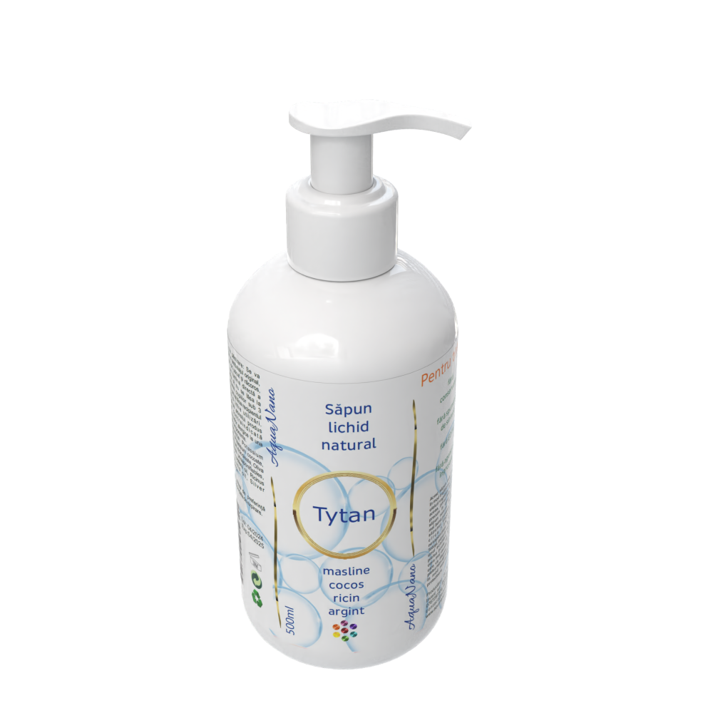 Titan, săpun lichid natural cu argint, 500ml - imagine 7