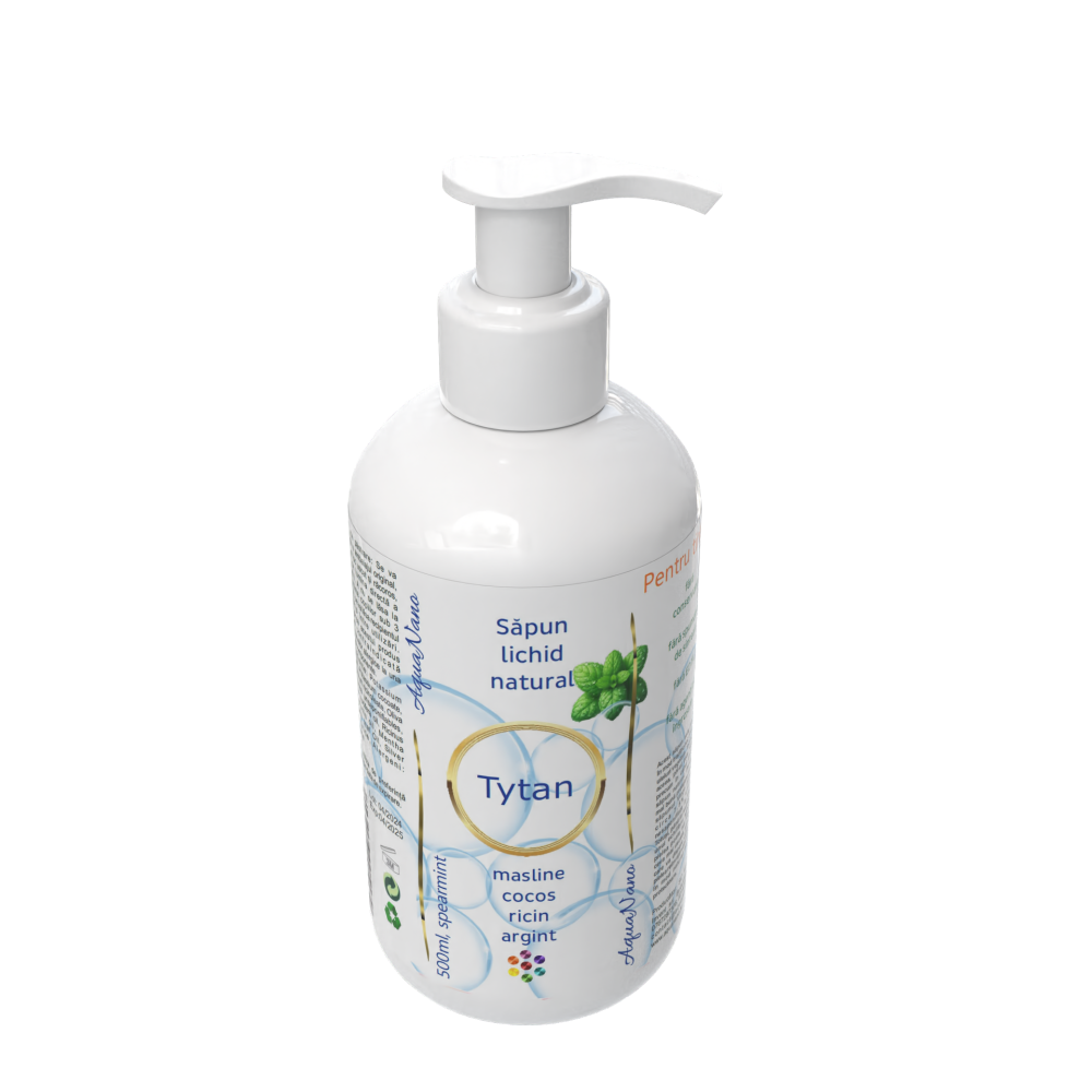 Titan, săpun lichid natural cu argint, 500ml - imagine 8