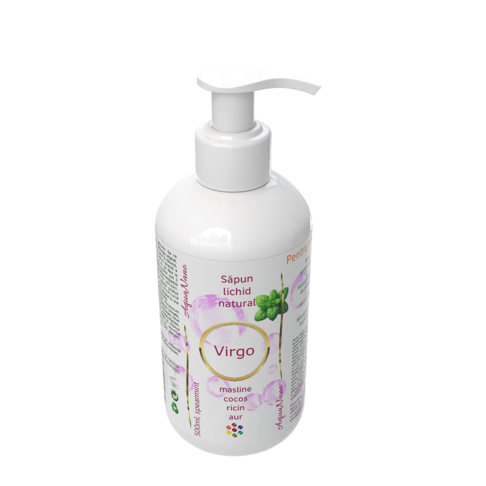 Virgo, săpun lichid natural cu aur, 500ml