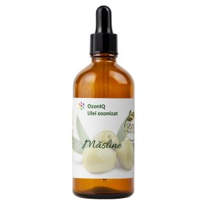 Ulei ozonizat de măsline, OzonIQ, 100mL, flacon cu pipetă