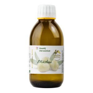 Ulei ozonizat de măsline, OzonIQ, flacon 100mL cu capac