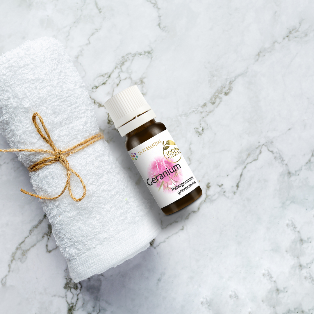 Geranium (rose) ulei esențial natural, 10ml - imagine 4