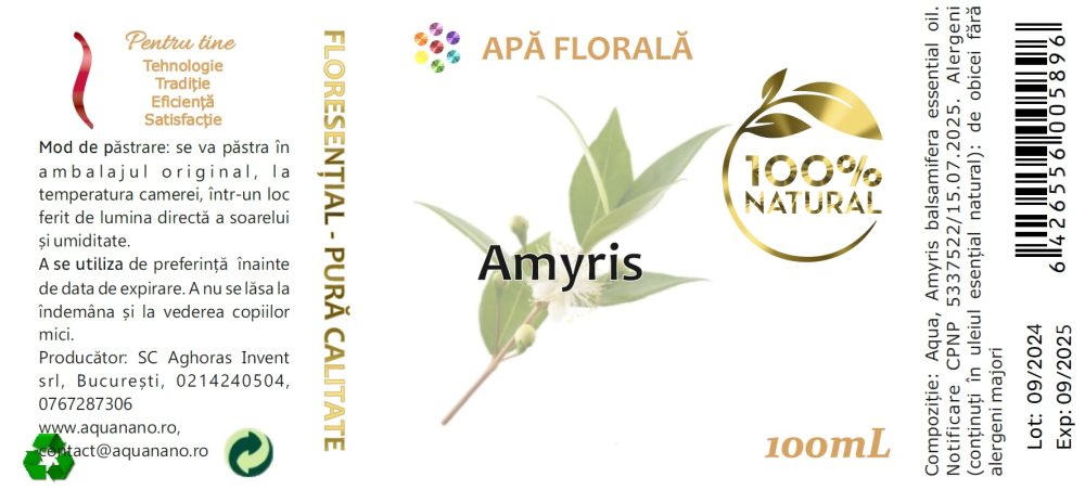 Apă florală de Amyris (Amyris balsamifera) - imagine 3