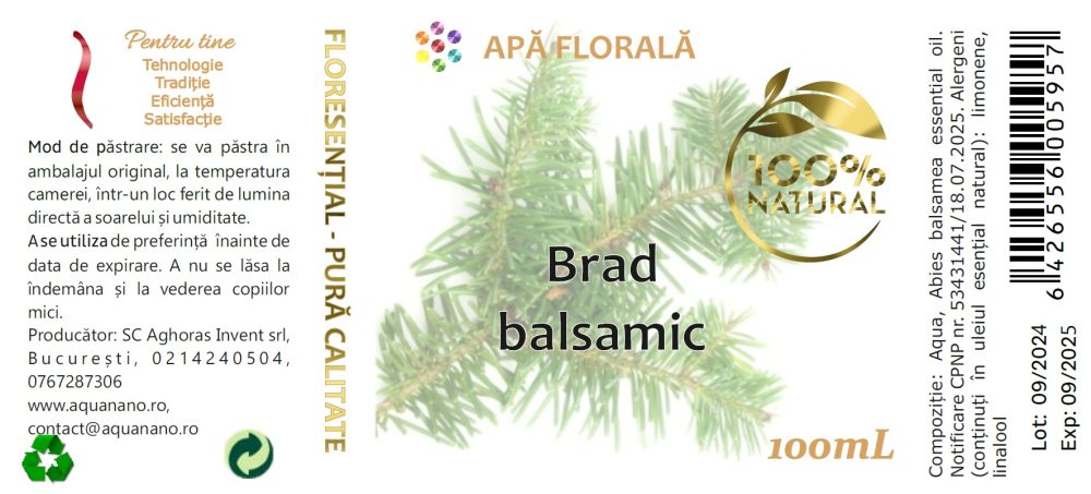 Apă florală de Brad balsamic (Abies balsamea) - imagine 3
