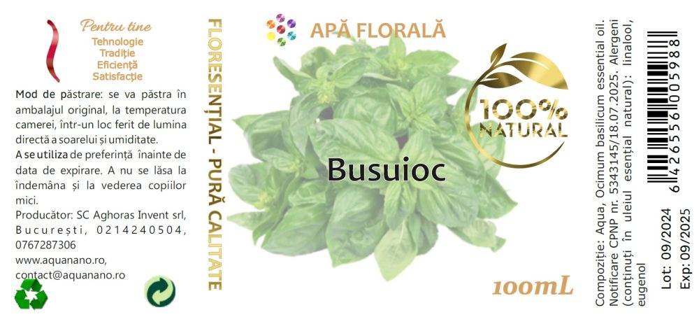 Apă florală de Busuioc (Ocimum basilicum) - imagine 2