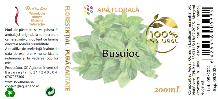 Apă florală de Busuioc (Ocimum basilicum) - imagine 4