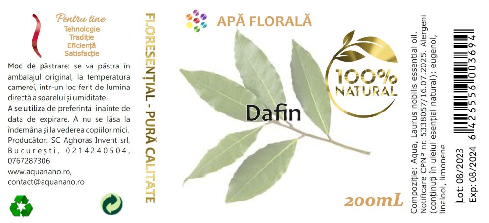 Apă florală de dafin (Laurus nobilis) - imagine 2