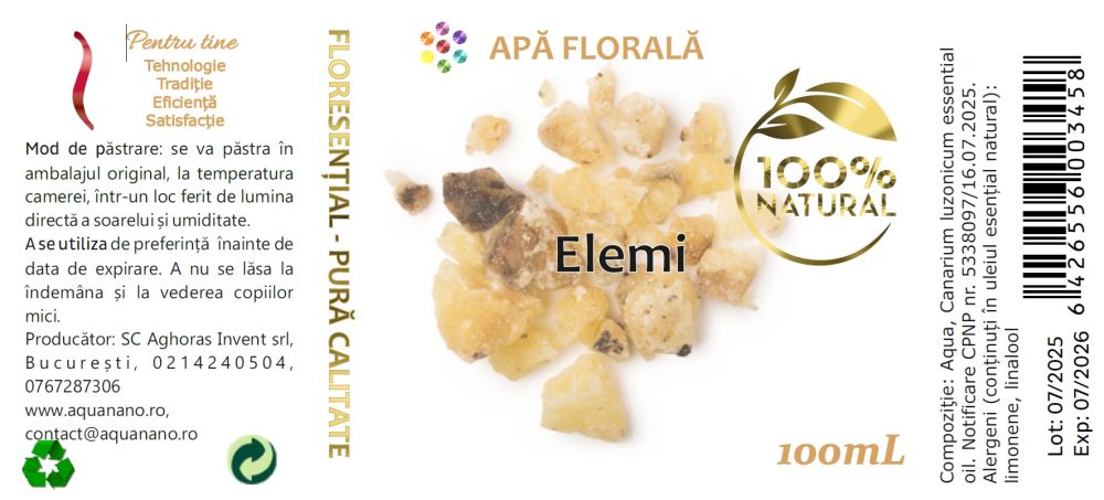 Apă florală de Elemi (Canarium luzonicum) - imagine 3