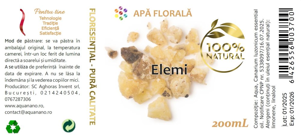 Apă florală de Elemi (Canarium luzonicum) - imagine 2