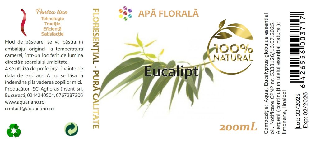 Apă florală de Eucalipt (Eucalyptus globulus) - imagine 2