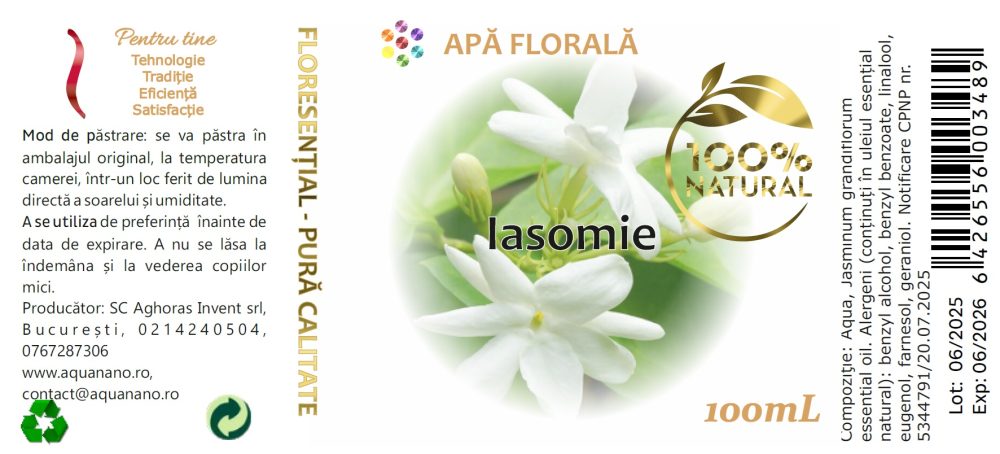 Apă florală de Iasomie (Jasminum grandiflorum) - imagine 3