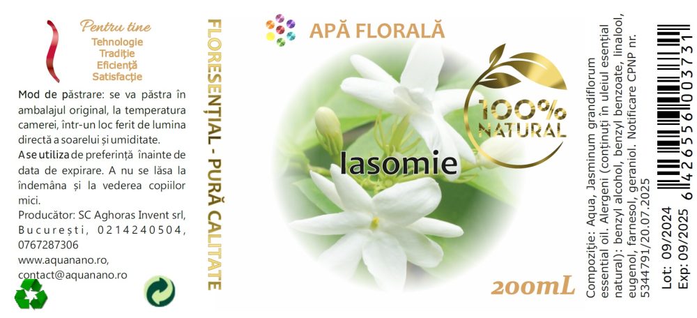 Apă florală de Iasomie (Jasminum grandiflorum) - imagine 2