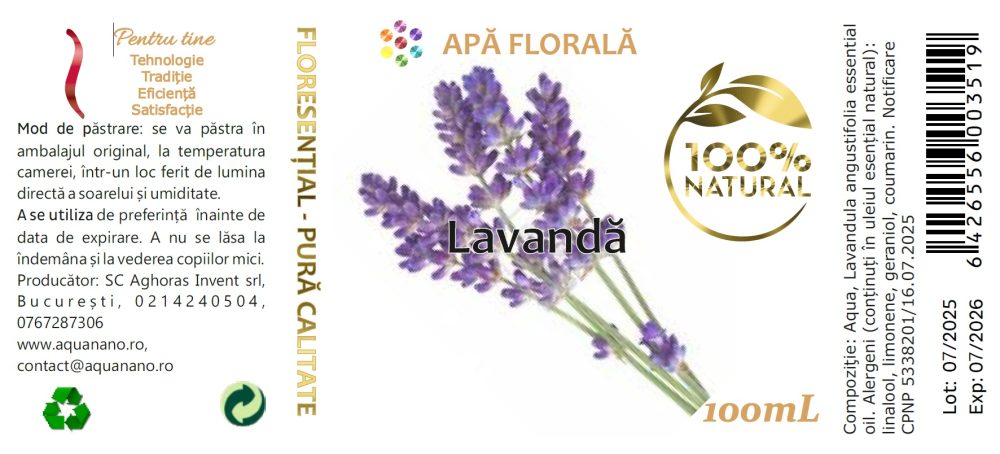 Apă florală de Lavandă (Lavandula angustifolia) - imagine 3