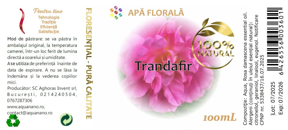 Apă florală de Trandafir (Rosa Damascena) - imagine 3