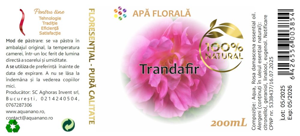 Apă florală de Trandafir (Rosa Damascena) - imagine 2