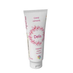 Delis, cremă nutritivă calmantă, cu extract de magnolie, aur și argint, 75ml