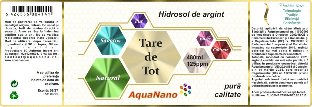 Hidrosol de argint TareDeTot, 125ppm - imagine 4