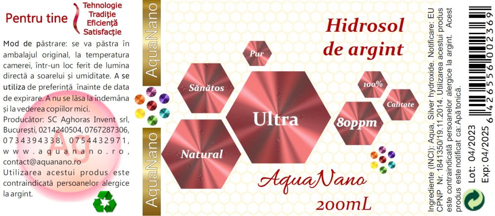 Hidrosol de argint Ultra, 80ppm - imagine 6