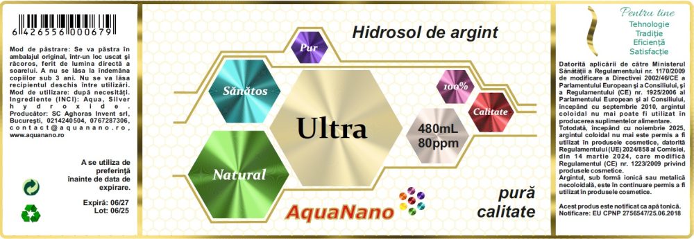 Hidrosol de argint Ultra, 80ppm - imagine 4