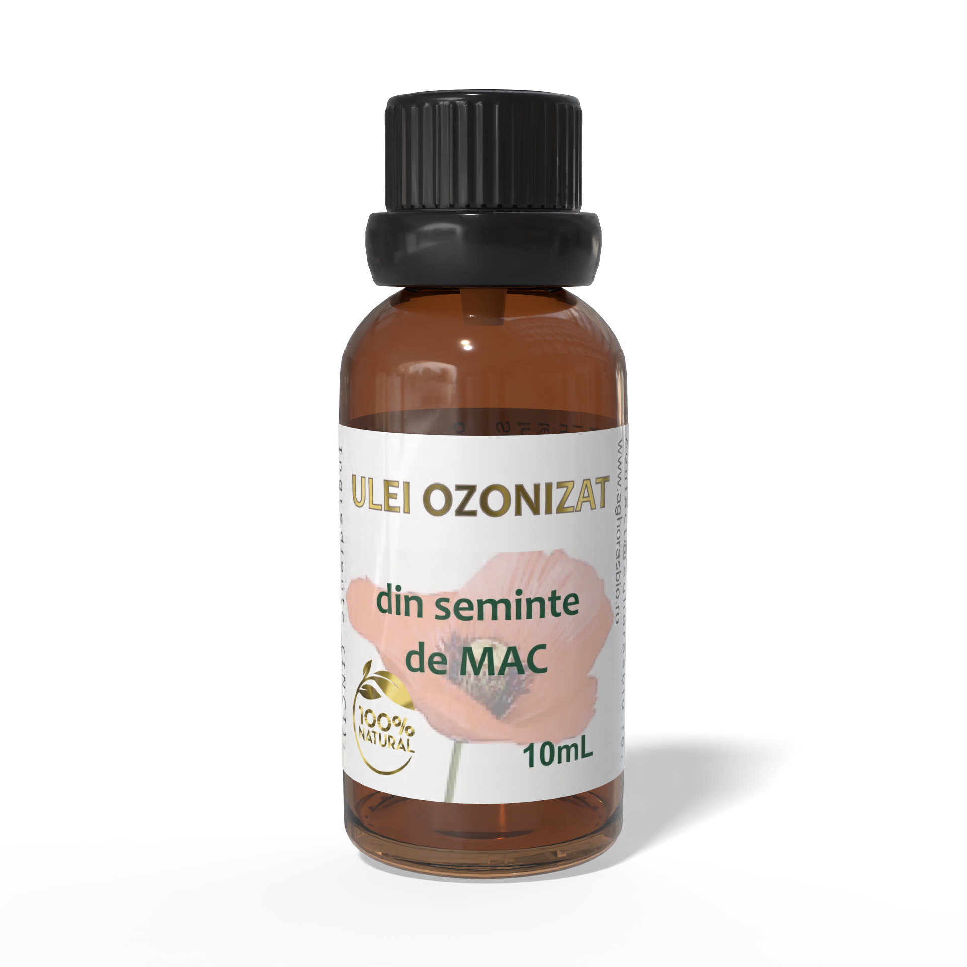 Ulei ozonizat din semințe de mac, OzonIQ, 10/100mL - imagine 4