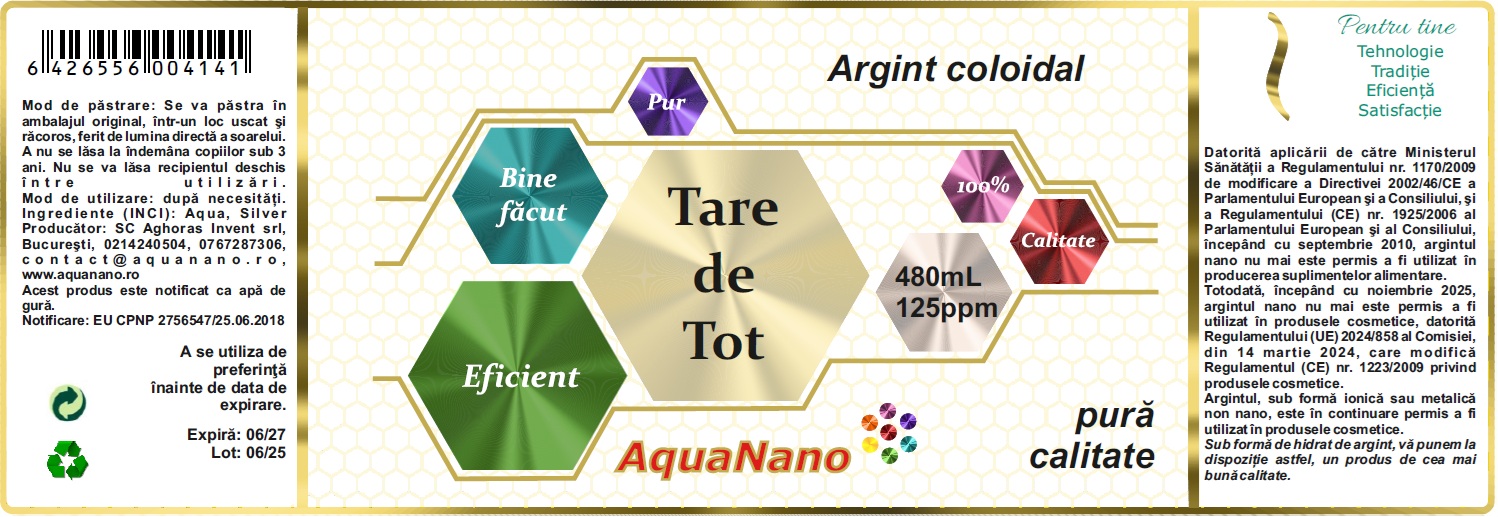 Argint coloidal TareDeTot, 125ppm - imagine 2