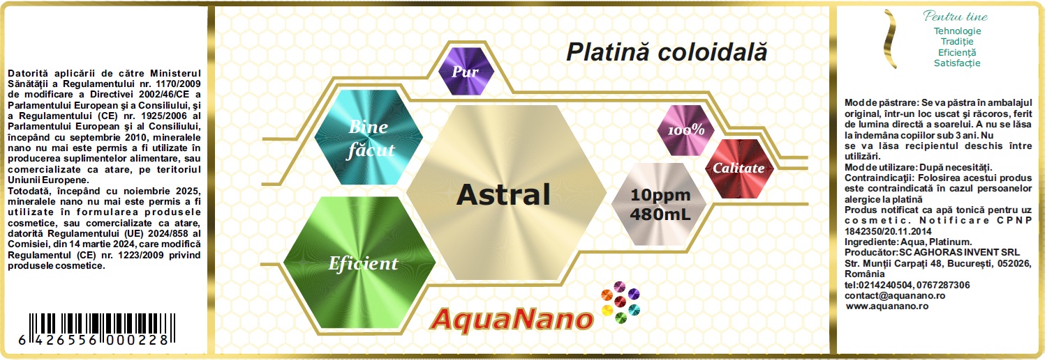 Platină coloidală, Astral, 10ppm - imagine 2